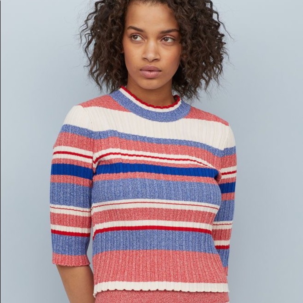H&M fitted ribbed sweater - Picture 2 of 4